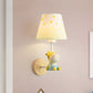 Contemporary Sconce Light Tapered Shade Single Light Wood Wall Lamp with Animal for Teen White Giraffe Clearhalo 'Wall Lamps & Sconces' 'Wall Lights' Lighting' 240818