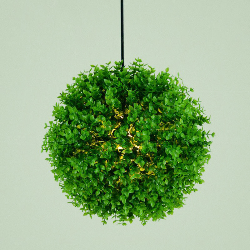 Green Fake Plant Hanging Light Industrial Metal Music Bar Ceiling Suspension Lamp Green 14" Clearhalo 'Art Deco Pendants' 'Cast Iron' 'Ceiling Lights' 'Ceramic' 'Crystal' 'Industrial Pendants' 'Industrial' 'Metal' 'Middle Century Pendants' 'Pendant Lights' 'Pendants' 'Tiffany' Lighting' 2408604