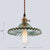 Nordic Radial Wave Pendant Lighting Glass 1-Light Dining Room Hanging Ceiling Light Green Clearhalo 'Ceiling Lights' 'Modern Pendants' 'Modern' 'Pendant Lights' 'Pendants' Lighting' 2408675