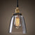 1-Light Geometric Pendant Lamp Industrial Glass Suspension Lighting for Dining Room Smoke Gray Wine Glass Clearhalo 'Ceiling Lights' 'Glass shade' 'Glass' 'Modern Pendants' 'Modern' 'Pendant Lights' 'Pendants' Lighting' 2408699