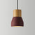 Nordic Mini Pendant Lighting Cement Single-Bulb Restaurant Ceiling Light with Wood Top Burgundy Clearhalo 'Ceiling Lights' 'Modern Pendants' 'Modern' 'Pendant Lights' 'Pendants' Lighting' 2408914