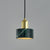 Marble Round Pendant Ceiling Light Nordic 1 Bulb Suspension Lighting with Brass Socket Green Clearhalo 'Ceiling Lights' 'Modern Pendants' 'Modern' 'Pendant Lights' 'Pendants' Lighting' 2408921