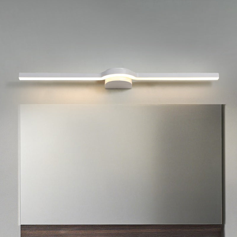 Simplicity Linear Vanity Lighting Fixture Acrylic Bathroom LED Wall Sconce Light Clearhalo 'Cast Iron' 'Glass' 'Industrial' 'Modern wall lights' 'Modern' 'Tiffany' 'Traditional wall lights' 'Vanity Lights' 'Wall Lights' Lighting' 2408953