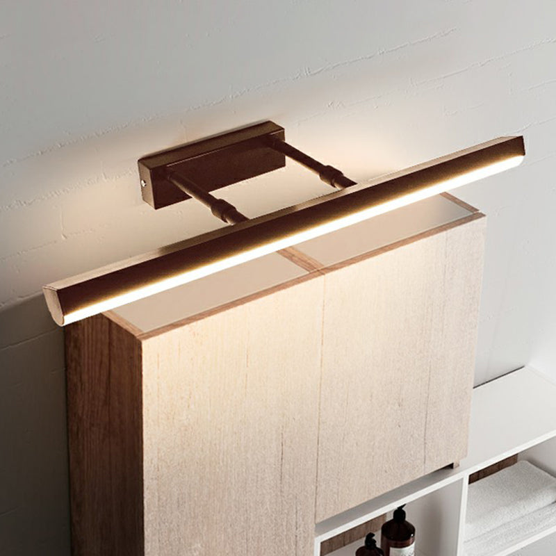 Acrylic Bar Shaped Vanity Lamp Modern Adjustable LED Wall Mounted Lighting for Bath Clearhalo 'Cast Iron' 'Glass' 'Industrial' 'Modern wall lights' 'Modern' 'Tiffany' 'Traditional wall lights' 'Vanity Lights' 'Wall Lights' Lighting' 2408958