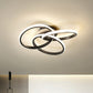 Interlocking Rings Flushmount Lighting Simplicity Acrylic Bedroom LED Ceiling Mounted Light Clearhalo 'Ceiling Lights' 'Close To Ceiling Lights' 'Close to ceiling' 'Flush mount' Lighting' 2408989