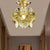 Single-Bulb Flower Flushmount Lighting Vintage Brass Clear Glass Ceiling Light for Foyer Brass Clearhalo 'Ceiling Lights' 'Close To Ceiling Lights' 'Close to ceiling' 'Flush mount' Lighting' 2409234