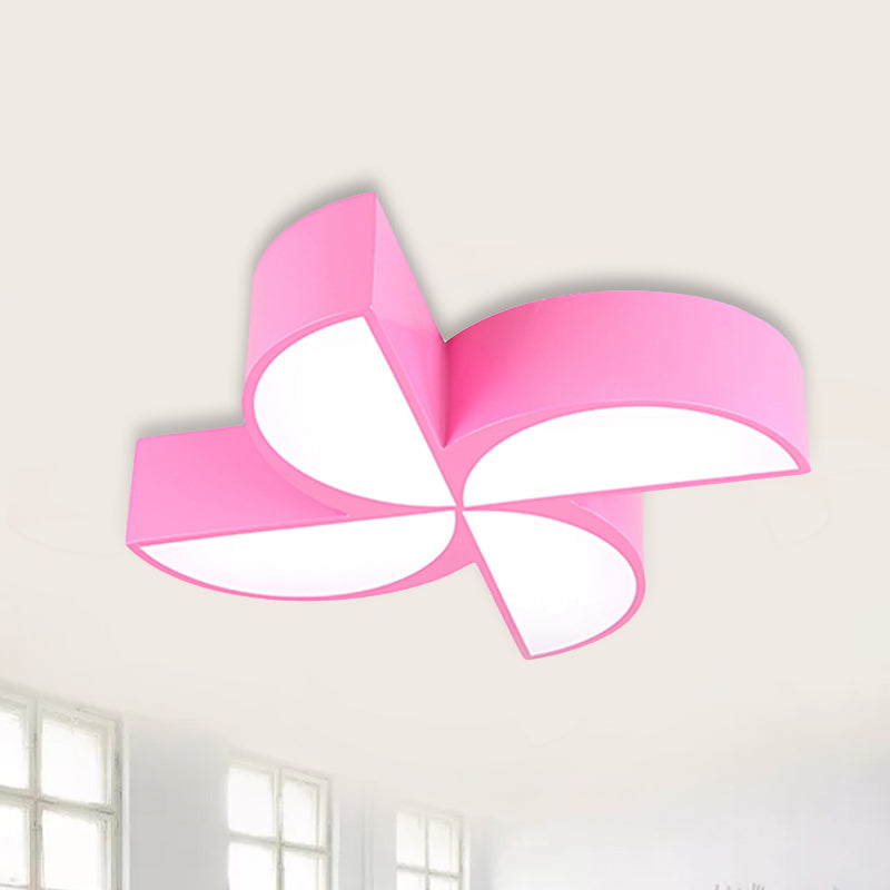 Toy Windmill Flush Ceiling Light Modern Stylish Acrylic Ceiling Lamp for Game Room Hallway Pink Clearhalo 'Ceiling Lights' 'Close To Ceiling Lights' 'Close to ceiling' 'Flush mount' Lighting' 240932