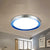 14"/16"/20" W Circular Metal Flush Light Contemporary Orange/Blue/Purple LED Ceiling Fixture with Acrylic Diffuser in Warm/White Blue Clearhalo 'Ceiling Lights' 'Close To Ceiling Lights' 'Close to ceiling' 'Flush mount' Lighting' 241087