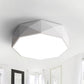 Concave/Convex Shape Metal Flush Mount Lighting Modern Led White/Black Flush Ceiling Mount, 16"/19.5"/23.5" Wide White Convex Clearhalo 'Ceiling Lights' 'Close To Ceiling Lights' 'Close to ceiling' 'Flush mount' Lighting' 241090