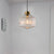 Drum Pendant Light Modernism Clear/Amber/Smoke Grey Prismatic Glass 1 Light Ceiling Suspension Lamp Clear Clearhalo 'Ceiling Lights' 'Chandeliers' 'Glass shade' 'Glass' 'Modern Pendants' 'Modern' 'Pendant Lights' 'Pendants' Lighting' 241159