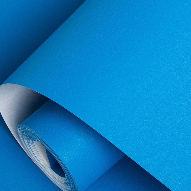 Simple Style Plain Wallpaper Roll Multi-Color Non-Pasted Wall Covering for Living Room Ocean Blue Clearhalo 'Modern wall decor' 'Modern' 'Wallpaper' Wall Decor' 2411752