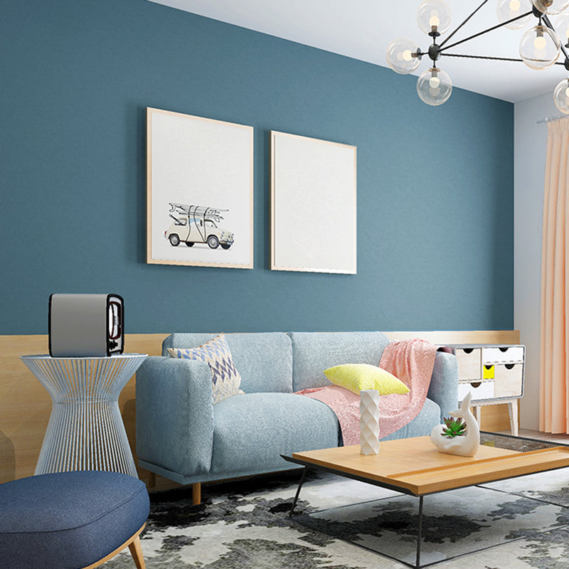 Simple Solid Color Wallpaper Roll Multicolor Living Room Wall Decor, 33' L x 20.5" W Clearhalo 'Modern wall decor' 'Modern' 'Wallpaper' Wall Decor' 2411802