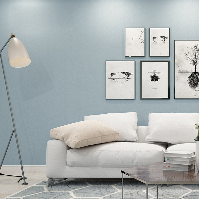 Simple Solid Color Wallpaper Roll Multicolor Living Room Wall Decor, 33' L x 20.5" W Clearhalo 'Modern wall decor' 'Modern' 'Wallpaper' Wall Decor' 2411806