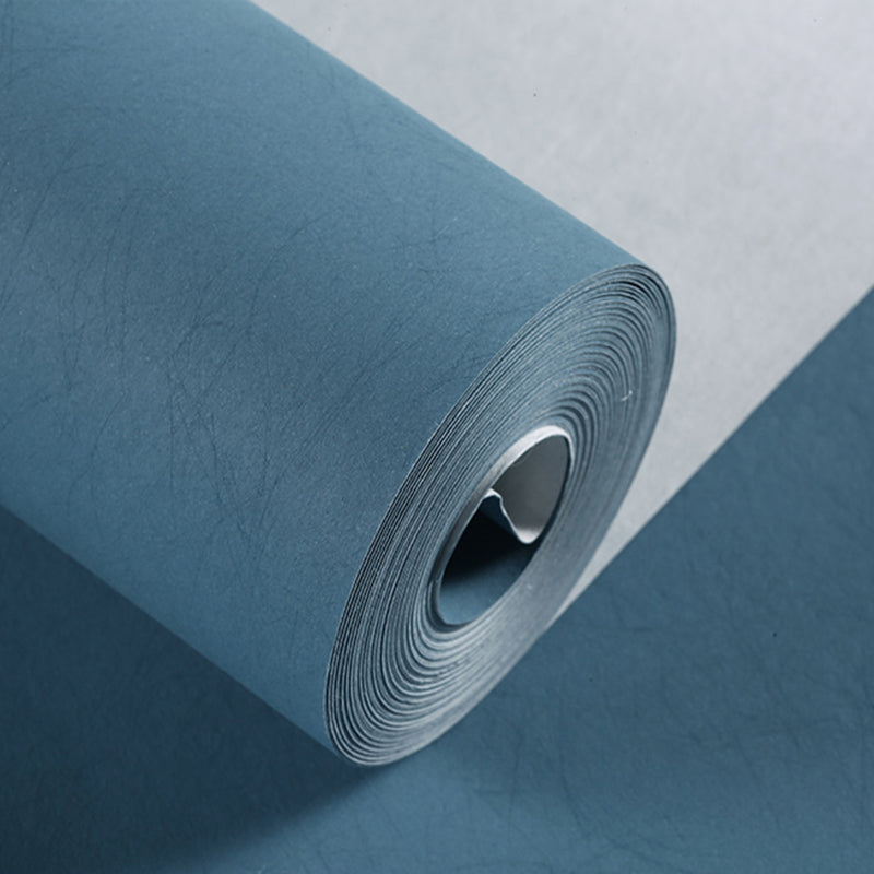 Simple Solid Color Wallpaper Roll Multicolor Living Room Wall Decor, 33' L x 20.5" W Blue Wallpaper Roll Clearhalo 'Modern wall decor' 'Modern' 'Wallpaper' Wall Decor' 2411809