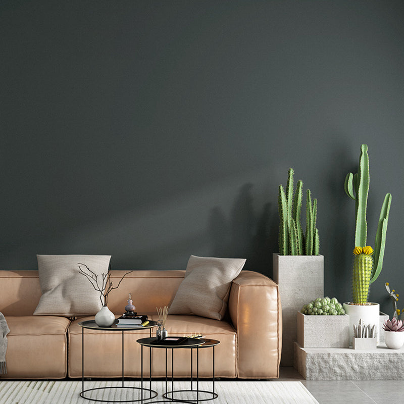 Solid-Colored Wallpaper Roll Simple Style Unpasted Living Room Wall Decor, 54.2-sq ft Clearhalo 'Modern wall decor' 'Modern' 'Wallpaper' Wall Decor' 2411816