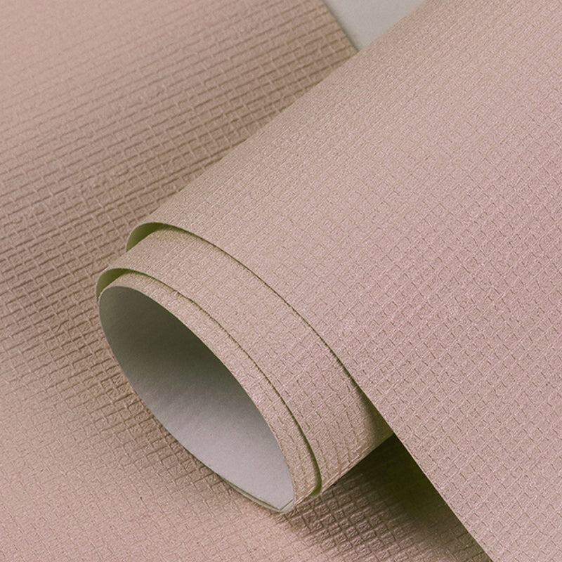 Wallpaper Roll Plain Pastel Color Minimalist Style Non-Woven Fabric Wall Covering Pink Wallpaper Roll Clearhalo 'Modern wall decor' 'Modern' 'Wallpaper' Wall Decor' 2411856