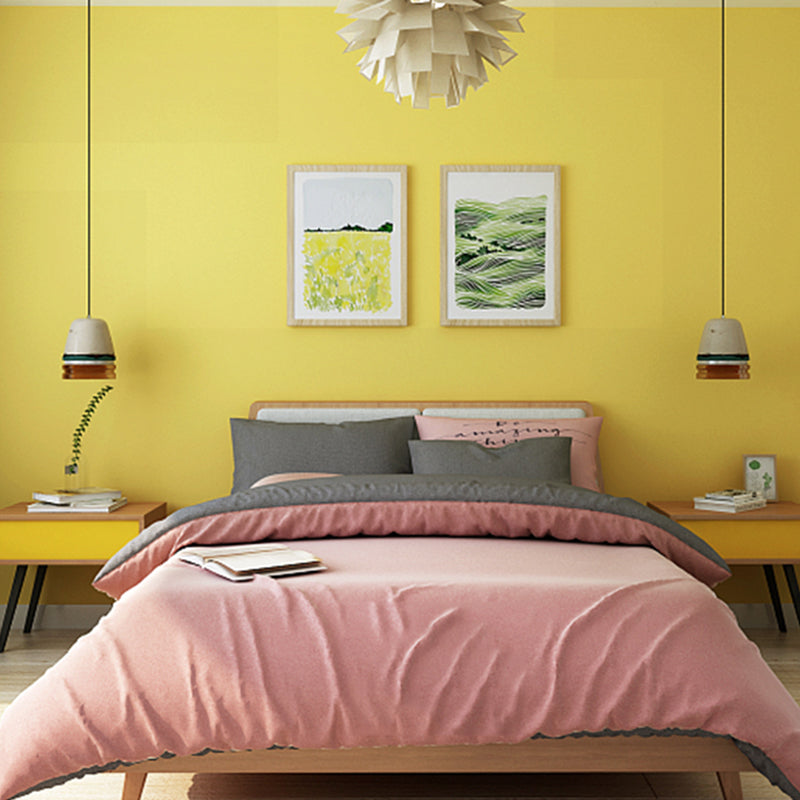 Multi-Color Solid Wallpaper Roll Scandinavian Stain Resistant Wall Decor for Bedroom Clearhalo 'Modern wall decor' 'Modern' 'Wallpaper' Wall Decor' 2411875