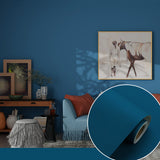Solid Color Patterned Wallpaper Roll Unpasted Modern Living Room Wall Art, 19.4-sq ft Dark Blue Wallpaper Roll Clearhalo 'Modern wall decor' 'Modern' 'Wallpaper' Wall Decor' 2411916
