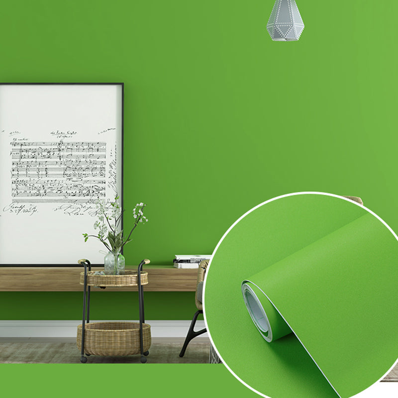 Solid Color Patterned Wallpaper Roll Unpasted Modern Living Room Wall Art, 19.4-sq ft Fruit Green Wallpaper Roll Clearhalo 'Modern wall decor' 'Modern' 'Wallpaper' Wall Decor' 2411917