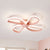 Blossom Shape LED Flush Mount Light Nordic Stylish Metal Ceiling Lamp for Kid Bedroom - Pink - White - Clearhalo - 'Ceiling Lights' - 'Close To Ceiling Lights' - 'Close to ceiling' - 'Flush mount' - Lighting' - 241193