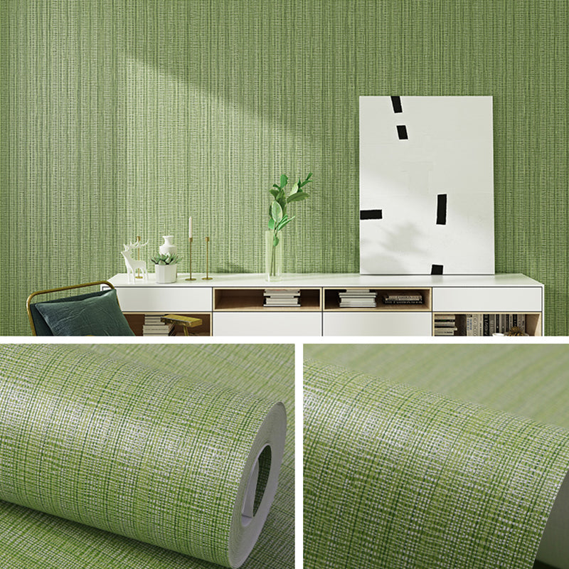 Modern Multicolor Vinyl Wallpaper Roll Textured Solid-Colored Stain Resistant Wall Decor Green Wallpaper Roll Clearhalo 'Modern wall decor' 'Modern' 'Wallpaper' Wall Decor' 2412031