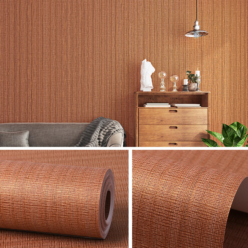 Modern Multicolor Vinyl Wallpaper Roll Textured Solid-Colored Stain Resistant Wall Decor - Light Brown - Wallpaper Roll - Clearhalo - 'Modern wall decor' - 'Modern' - 'Wallpaper' - Wall Decor' - 2412034