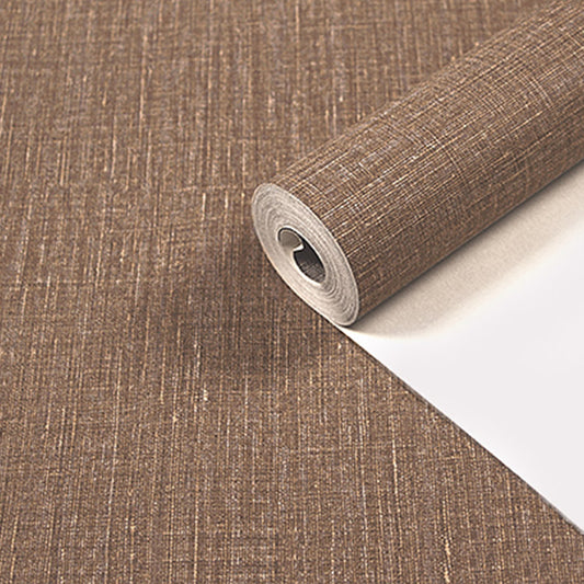 Solid-Colored Wallpaper Roll Multicolor Textured Moisture Resistant Wall Covering Brown Wallpaper Roll Clearhalo 'Modern wall decor' 'Modern' 'Wallpaper' Wall Decor' 2412062