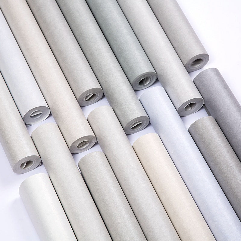 Pure Color Pattern Wallpaper Roll Modern Stain Resistant Bedroom Wall Covering, 54.2-sq ft Clearhalo 'Modern wall decor' 'Modern' 'Wallpaper' Wall Decor' 2412070