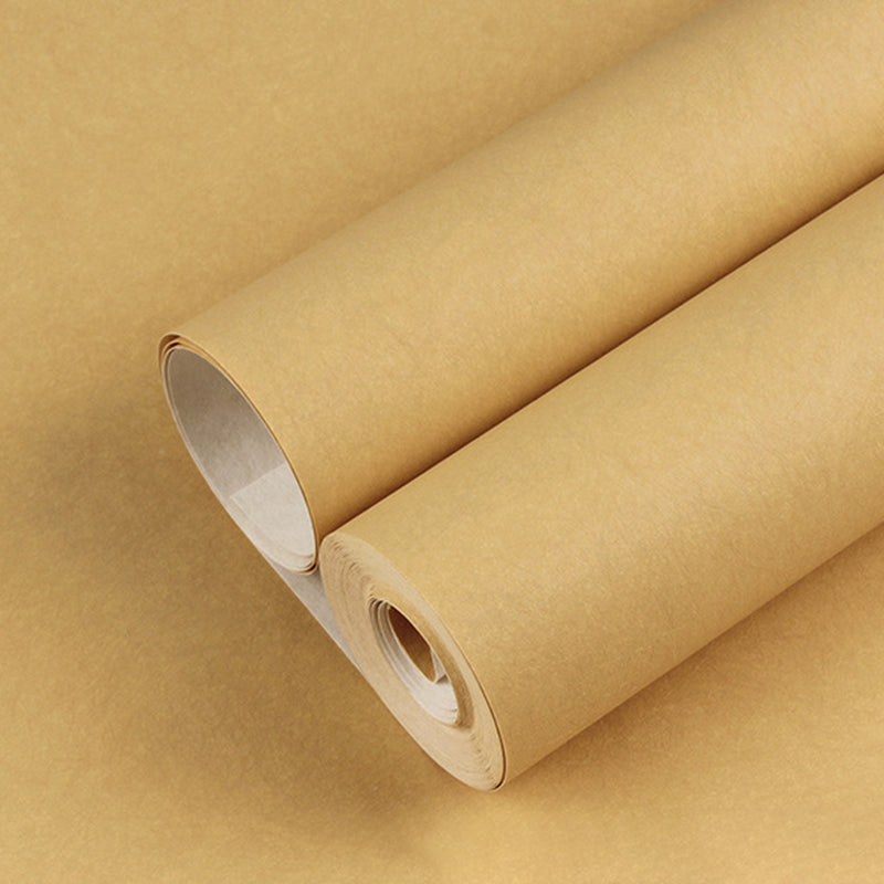 Wallpaper Roll Solid-Colored Pattern Pastel Color Modern Non-Woven Material Wall Decor Beige Wallpaper Roll Clearhalo 'Modern wall decor' 'Modern' 'Wallpaper' Wall Decor' 2412118