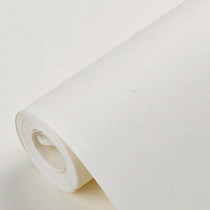 Pure Color Wallpaper Roll Modern Stain Resistant Living Room Wall Art, 57.1-sq ft Light Beige Wallpaper Roll Clearhalo 'Modern wall decor' 'Modern' 'Wallpaper' Wall Decor' 2412133