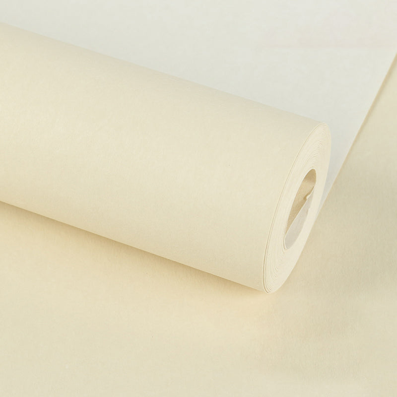 Modern Style Wallpaper Roll Solid Color Pattern Stain Resistant Wall Covering, Soft Color Cream Wallpaper Roll Clearhalo 'Modern wall decor' 'Modern' 'Wallpaper' Wall Decor' 2412161