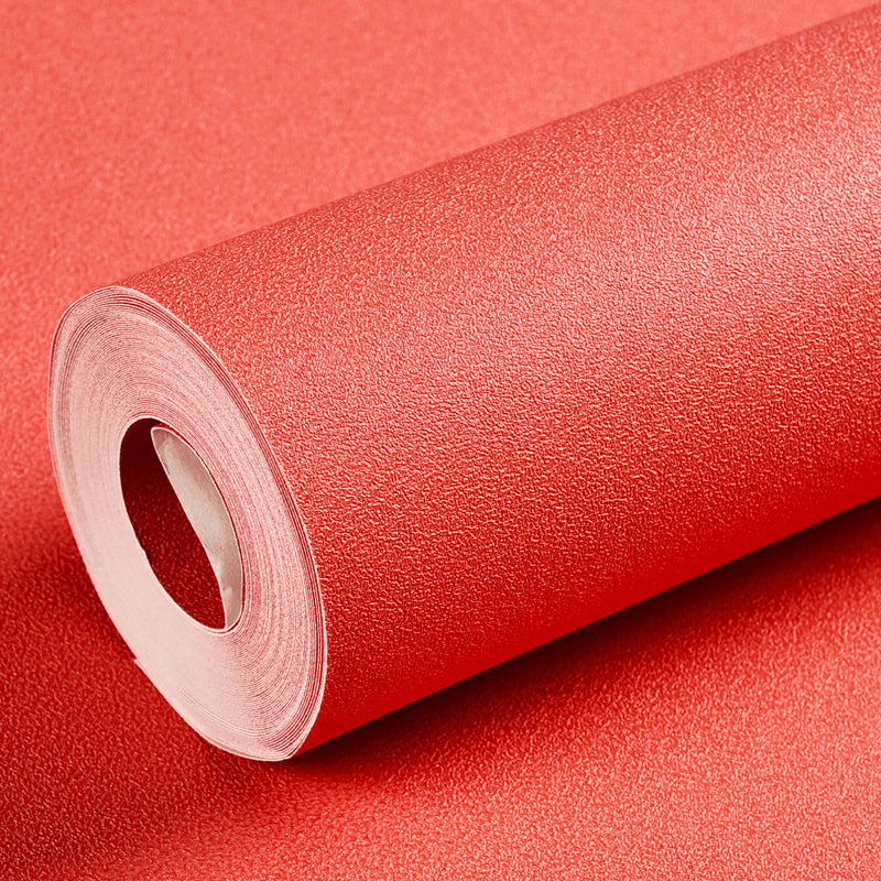 Plain Patterned Wallpaper Roll Simple Non-Pasted Living Room Wall Art, 57.1-sq ft Red Wallpaper Roll Clearhalo 'Modern wall decor' 'Modern' 'Wallpaper' Wall Decor' 2412200