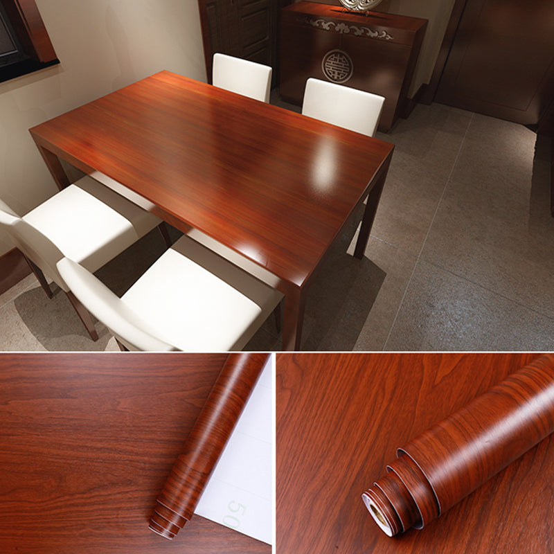 Minimalist Wallpaper Roll Solid Color Pattern Non-Pasted Wall Covering in Pastel Color Dark Wood Wallpaper Roll Clearhalo 'Modern wall decor' 'Modern' 'Wallpaper' Wall Decor' 2412276