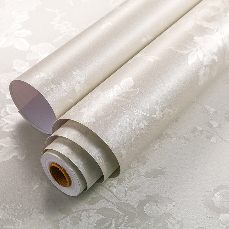 Contemporary Style Wallpaper Roll Solid-Colored Peel and Stick Wall Decor, Multi-Color