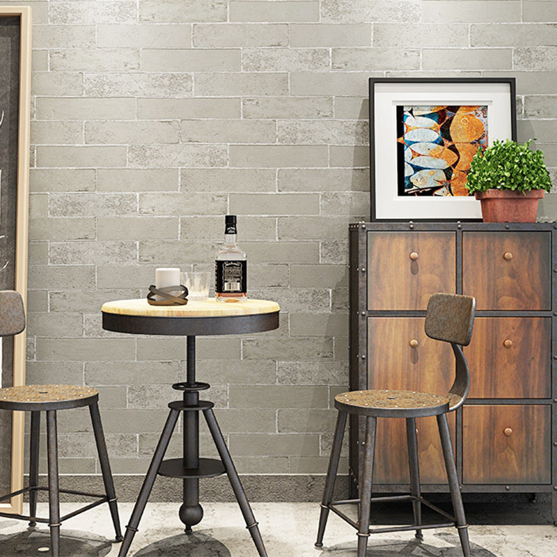 Multicolor Vinyl Wallpaper Roll Brick Pattern Moisture Resistant Wall Art, 57.1 sq-ft Clearhalo 'Industrial wall decor' 'Industrial' 'Wallpaper' Wall Decor' 2412676