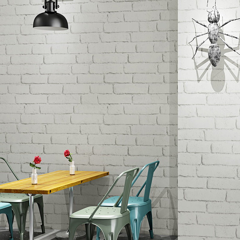 Multicolor Vinyl Wallpaper Roll Brick Pattern Moisture Resistant Wall Art, 57.1 sq-ft Clearhalo 'Industrial wall decor' 'Industrial' 'Wallpaper' Wall Decor' 2412677