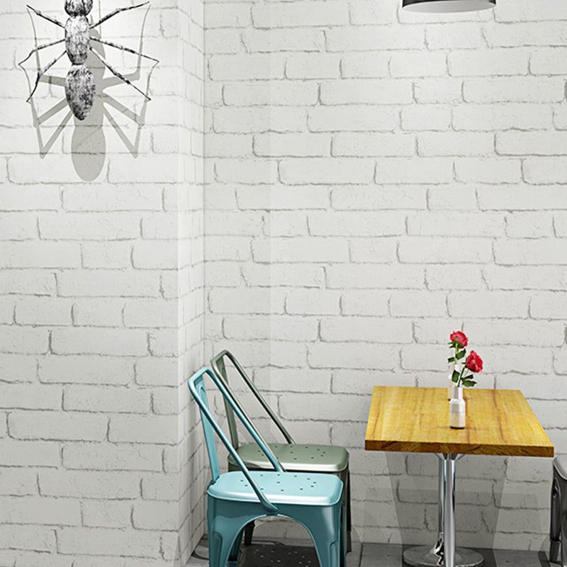 Multiple Colors Brick Effect Wallpaper Roll Self-Adhesive Wall Decor for Bedroom Clearhalo 'Industrial wall decor' 'Industrial' 'Wallpaper' Wall Decor' 2412695