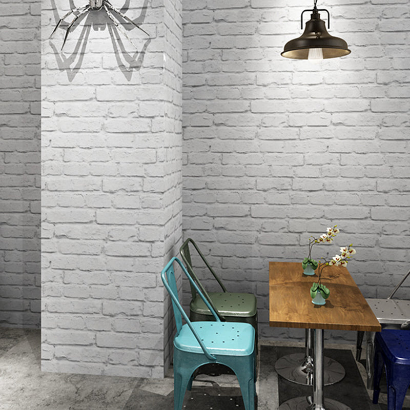 Multiple Colors Brick Effect Wallpaper Roll Self-Adhesive Wall Decor for Bedroom Clearhalo 'Industrial wall decor' 'Industrial' 'Wallpaper' Wall Decor' 2412698