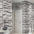 Bricked Pattern Wallpaper Roll Multiple Colors Industrial Chic Wall Art for Barbershop Silver Gray Wallpaper Roll Clearhalo 'Industrial wall decor' 'Industrial' 'Wallpaper' Wall Decor' 2412725