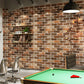 Water Resistant Brick Patterned Wallpaper Roll PVC Industrial Wall Decor for Restaurant Dark Brown Wallpaper Roll Clearhalo 'Industrial wall decor' 'Industrial' 'Wallpaper' Wall Decor' 2412778