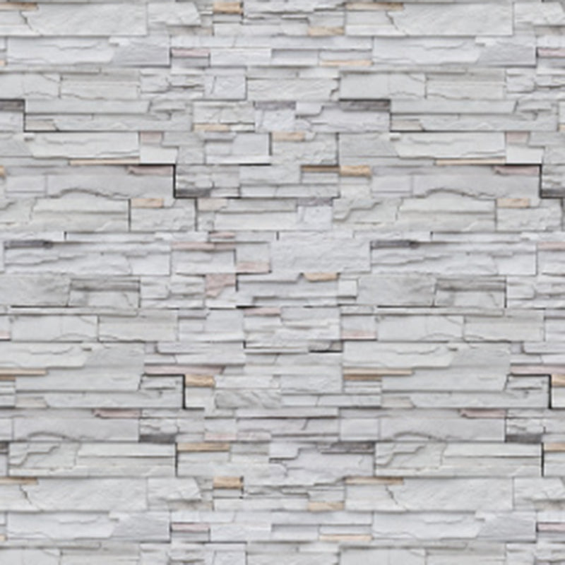 Peel and Stick Brick Wallpaper Roll Industrial Fashion Vinyl Wall Art, 48.4 sq-ft Light Gray Wallpaper Roll Clearhalo 'Industrial wall decor' 'Industrial' 'Wallpaper' Wall Decor' 2412807