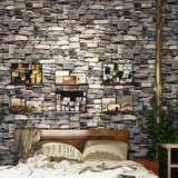 Waterproof Brick Effect Wallpaper Roll Non-Woven Industrial Wall Decor for Coffeeshop Clearhalo 'Industrial wall decor' 'Industrial' 'Wallpaper' Wall Decor' 2412848
