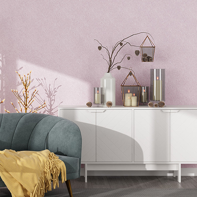 Solid-Colored Wallpaper Roll Peel and Paste Nordic Living Room Wall Decor, 5.8-sq ft Clearhalo 'Modern wall decor' 'Modern' 'Wallpaper' Wall Decor' 2412928