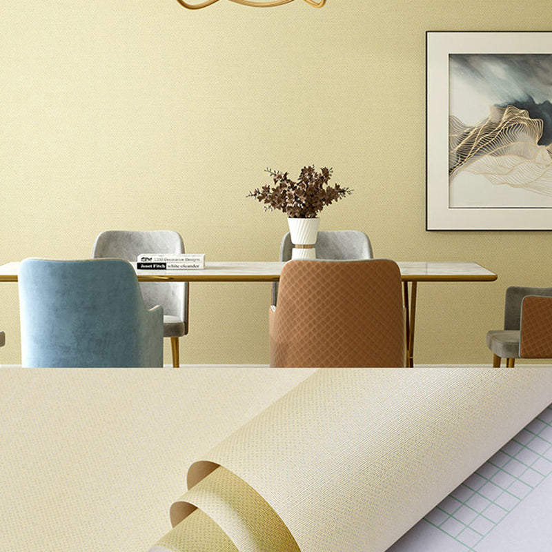 Pastel Color Plain Wallpaper Roll Self-Adhesive Minimalist Style Living Room Wall Decor Beige Wallpaper Roll Clearhalo 'Modern wall decor' 'Modern' 'Wallpaper' Wall Decor' 2412950