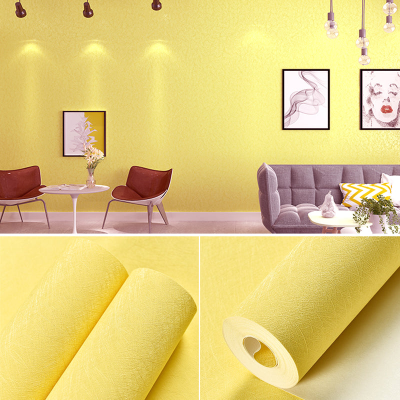 Wallpaper Roll Solid Color Patterned Multi-Colored Simplicity Style Wall Covering Yellow Wallpaper Roll Clearhalo 'Modern wall decor' 'Modern' 'Wallpaper' Wall Decor' 2412968