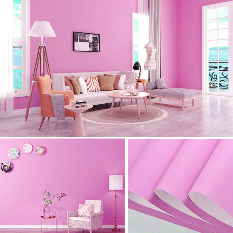 Wallpaper Roll Solid Color Patterned Multi-Colored Simplicity Style Wall Covering Purple Wallpaper Roll Clearhalo 'Modern wall decor' 'Modern' 'Wallpaper' Wall Decor' 2412985