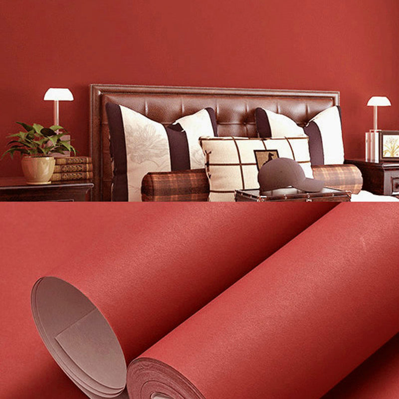 Wallpaper Roll Solid Color Patterned Multi-Colored Simplicity Style Wall Covering Red Wallpaper Roll Clearhalo 'Modern wall decor' 'Modern' 'Wallpaper' Wall Decor' 2412992