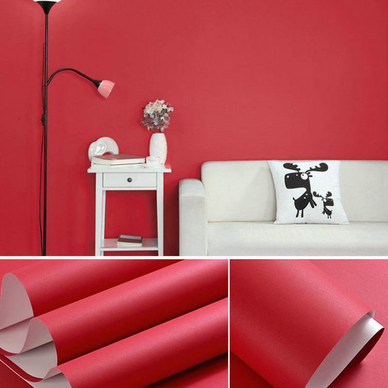 Wallpaper Roll Solid Color Patterned Multi-Colored Simplicity Style Wall Covering Crimson Wallpaper Roll Clearhalo 'Modern wall decor' 'Modern' 'Wallpaper' Wall Decor' 2413004