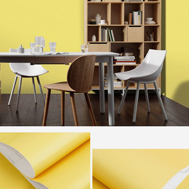 Peel and Stick Pure Color Wallpaper Roll Nordic Non-Woven Wall Decor, 33' L x 23.5" W Clearhalo 'Modern wall decor' 'Modern' 'Wallpaper' Wall Decor' 2413006