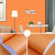 Peel and Stick Pure Color Wallpaper Roll Nordic Non-Woven Wall Decor, 33' L x 23.5" W Orange Wallpaper Roll Clearhalo 'Modern wall decor' 'Modern' 'Wallpaper' Wall Decor' 2413020